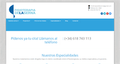 Desktop Screenshot of fisioterapiadelaserna.com