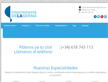 Tablet Screenshot of fisioterapiadelaserna.com